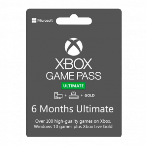 Подписка Microsoft Xbox Series Game Pass Ultimate 6 Месяцев Новый - Retromagaz