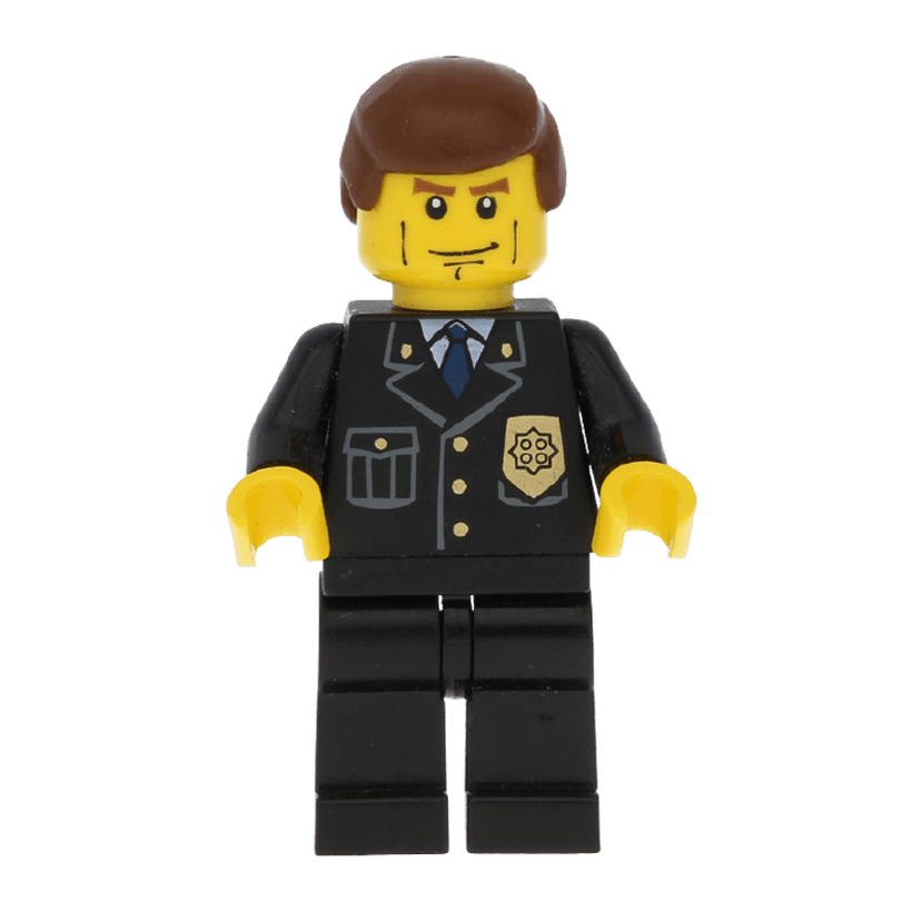 Фигурка Lego Police 973px431 Suit with Blue Tie and Badge City cty0101 1 Б/У - Retromagaz