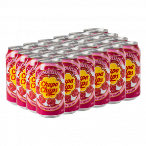 Набор Напиток 24шт Chupa Chups Raspberry & Cream Flavour 345ml