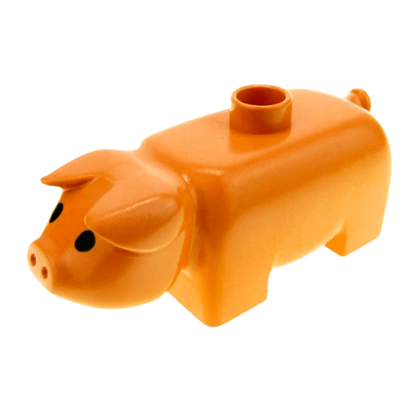 Фигурка Lego Duplo Animals Pig 4011type1pb01 Б/У Нормальный - Retromagaz