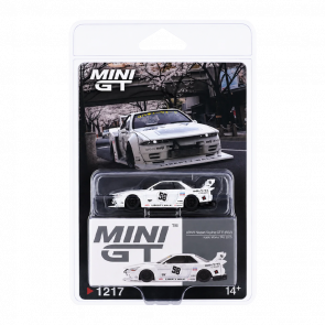 Машинка Premium MINI GT Nissan Skyline GT-R (R32) Kaido Works TAS 2025 Blister 1:64 MGT01217-BL White - Retromagaz