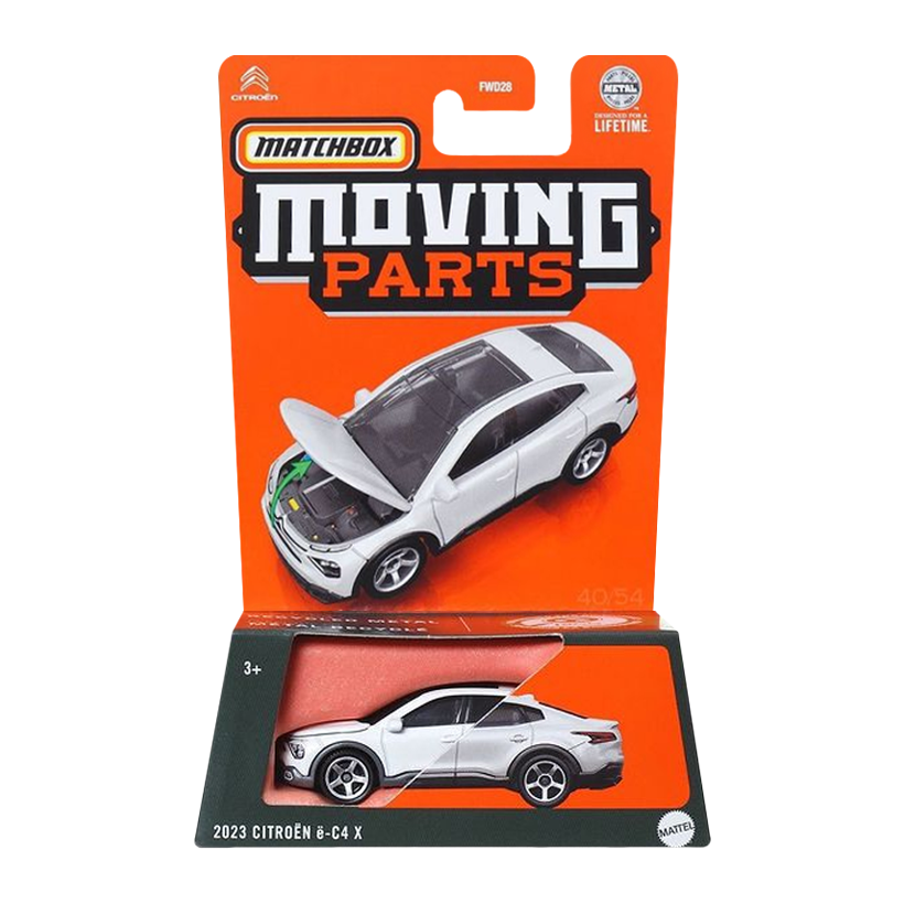 Тематична Машинка Matchbox 2023 Citroën ë-C4 X Moving Parts 1:64 FWD28/HVM96 White - Retromagaz
