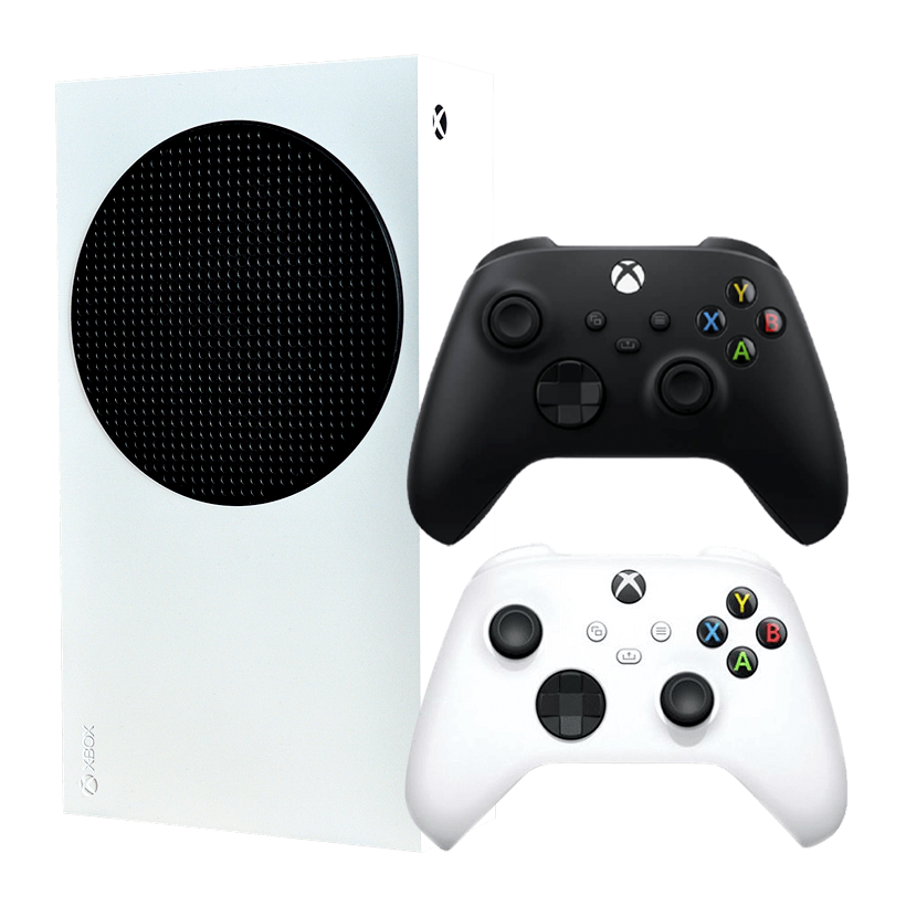 Набор Консоль Microsoft Xbox Series S 512GB White Б/У  + Геймпад Беспроводной Black + Robot White - Retromagaz