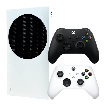 Набор Консоль Microsoft Xbox Series S 512GB White Б/У  + Геймпад Беспроводной Robot + Black - Retromagaz