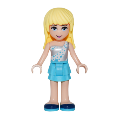 Фігурка Lego Girl Stephanie Medium Azure Layered Skirt Friends frnd191 1 Б/У - Retromagaz