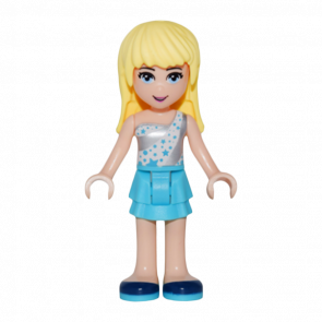 Фігурка Lego Girl Stephanie Medium Azure Layered Skirt Friends frnd191 1 Б/У