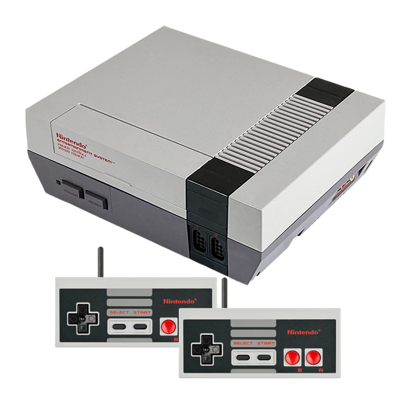 Набор Консоль Nintendo NES NESE-001 Europe Grey Б/У  + Геймпад Проводной 2шт - Retromagaz