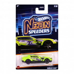 Тематична Машинка Hot Wheels Rally Cat Neon Speeders 1:64 HLH72/HLH79 Green