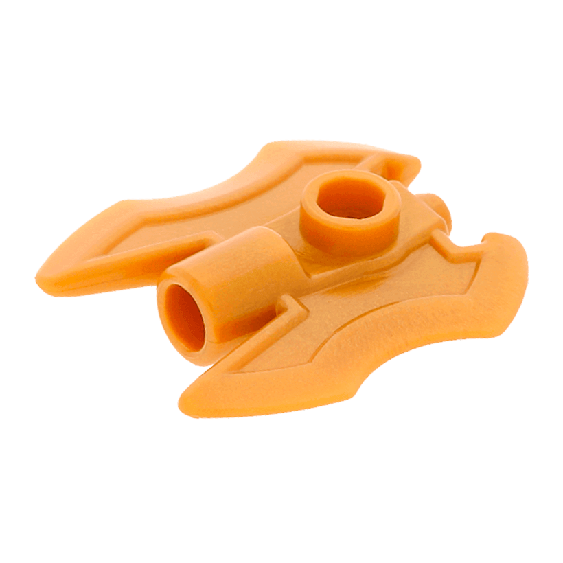 Зброя 2шт Lego Сокира Head Twin Bladed 11096 6020600 Pearl Gold Б/У - Retromagaz