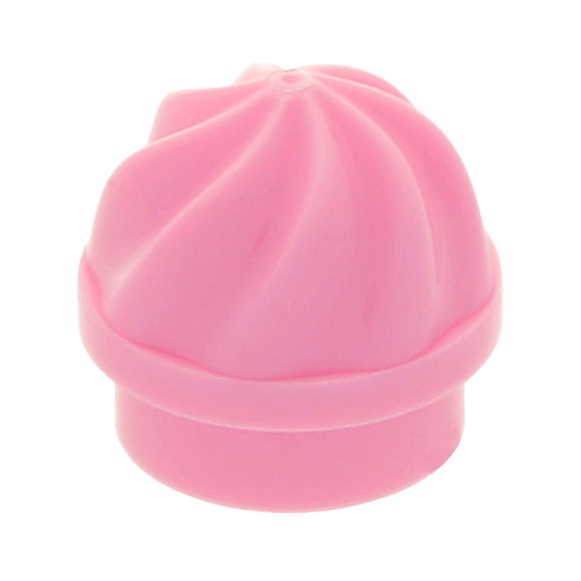 Еда 20шт Lego Plate Round 1 x 1 with Vertical Swirl Twist 15470 6060795 Bright Pink Б/У - Retromagaz