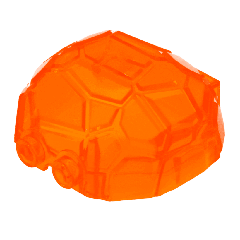 Скеля 4шт Lego Валун Vertical Half 23447 6159464 Trans-Orange Б/У - Retromagaz