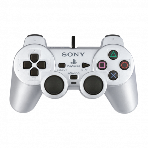 Геймпад Проводной Sony PlayStation 2 SCPH-10010 DualShock 2 Silver 2.5m Б/У - Retromagaz