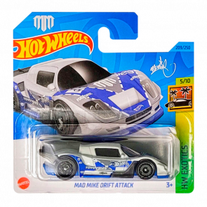 Машинка Базовая Hot Wheels Mad Mike Drift Attack Exotics 1:64 HKG58 White