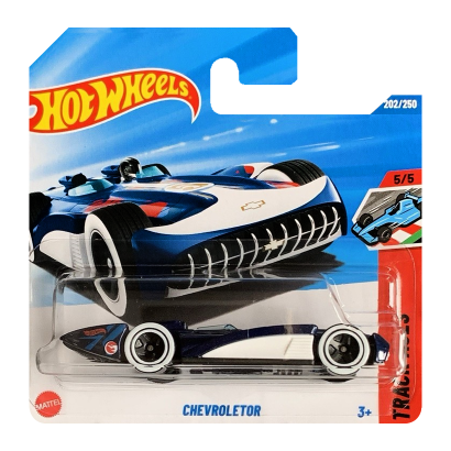 Машинка Базовая Hot Wheels Chevroletor Treasure Hunts Track Aces 1:64 JBC29 Blue - Retromagaz