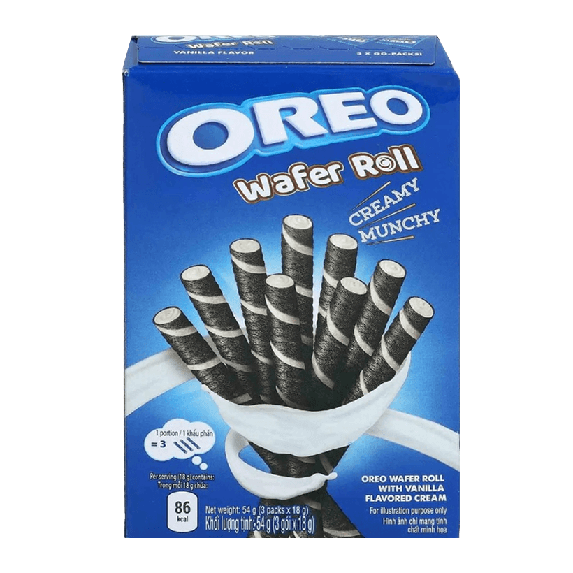 Трубочки Oreo Wafer Roll Vanilla 54g - Retromagaz