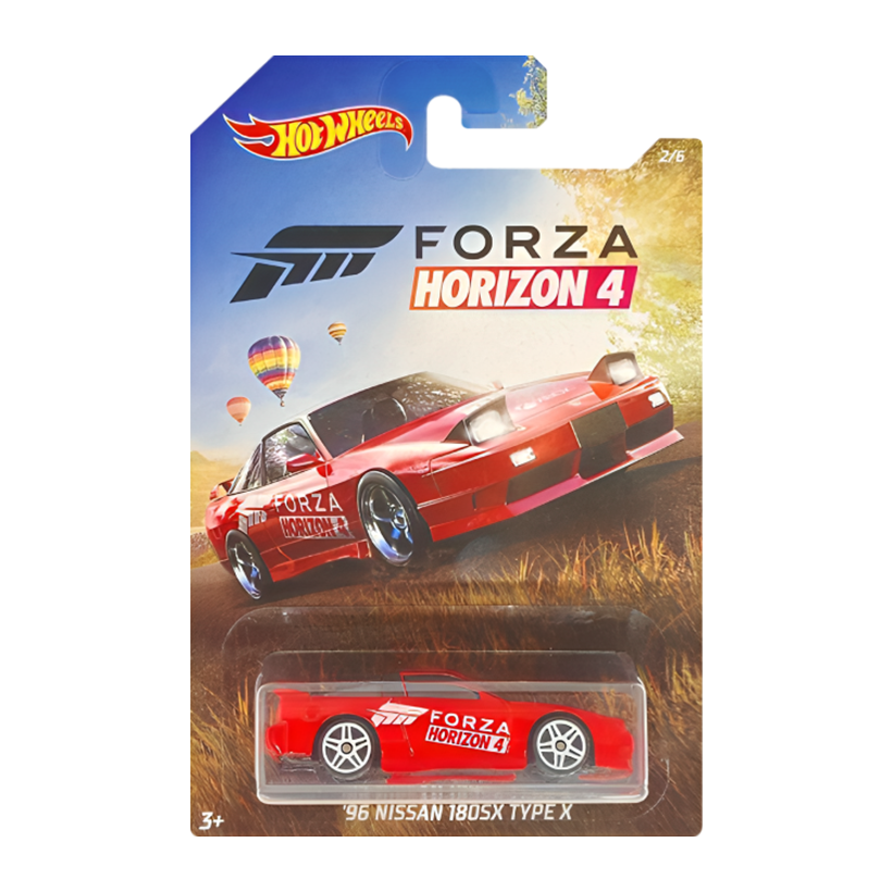 Тематична Машинка Hot Wheels '96 Nissan 180SX Type X Forza Horizon 1:64 GBB66 Red - Retromagaz