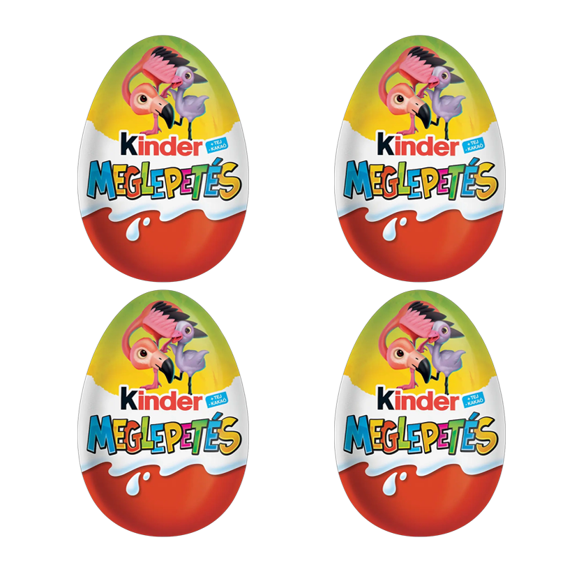 Набір Шоколадне Яйце 4шт Kinder Surprise Тварини Natoons Africa Applaydu 20g - Retromagaz