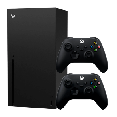 Набір Консоль Microsoft Xbox Series X 1TB (889842640809) Black Б/У Хороший + Геймпад Бездротовий Microsoft Xbox Series Version 4 Black Б/У Відмінний - Retromagaz