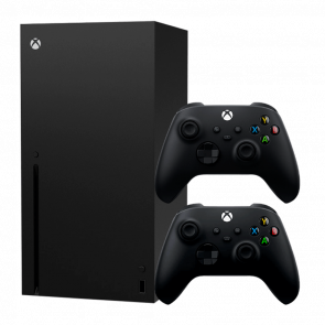 Набір Консоль Microsoft Xbox Series X 1TB (889842640809) Black Б/У Хороший + Геймпад Бездротовий Microsoft Xbox Series Version 4 Black Б/У Відмінний - Retromagaz