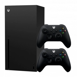 Набір Консоль Microsoft Xbox Series X 1TB (889842640809) Black Б/У Хороший + Геймпад Бездротовий Microsoft Xbox Series Version 4 Black Б/У Відмінний