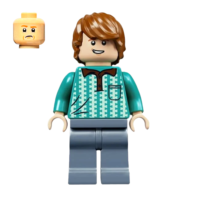 Фигурка Lego Harry Potter Ron Weasley Dark Turquoise Polo Shirt Films hp231 Б/У - Retromagaz