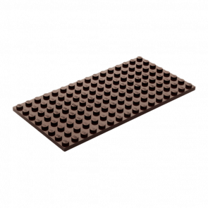 Пластина Lego Обычная 8 x 16 92438 6120800 Dark Brown Б/У