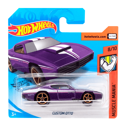 Машинка Базова Hot Wheels Custom Otto Muscle Mania 1:64 GHD11 Purple - Retromagaz