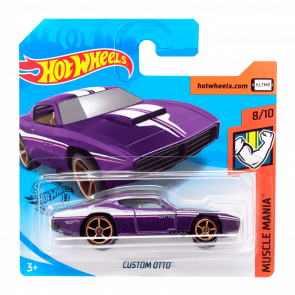 Машинка Базовая Hot Wheels Custom Otto Muscle Mania 1:64 GHD11 Purple - Retromagaz