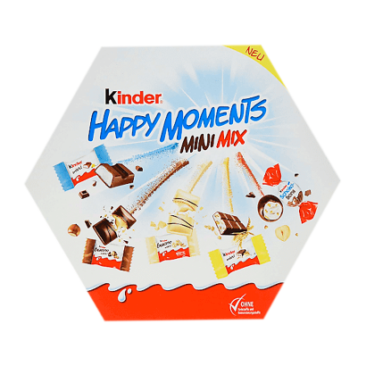 Цукерки Kinder Happy Moments Mini Mix 161g 8000500389652 - Retromagaz