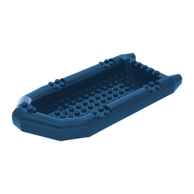 Для Судна Lego Основа Rubber Raft Large 62812 6097385 Dark Blue Б/У - Retromagaz