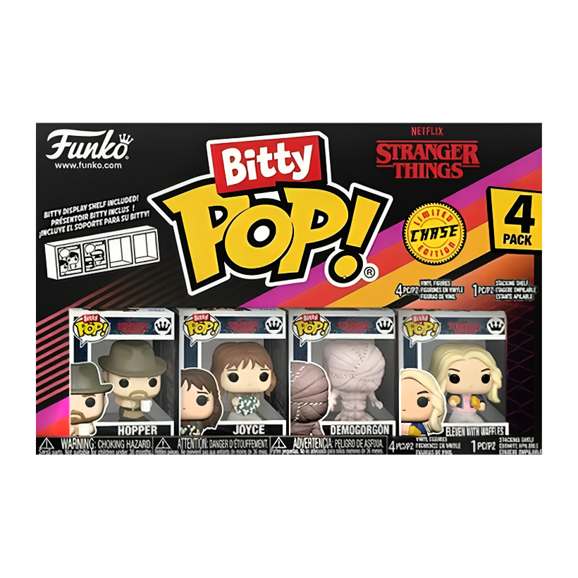 Пак Фігурок FUNKO POP! Bitty Pop! Stranger Things Дастін Eleven with Waffles Chase 23mm 83662 - Retromagaz