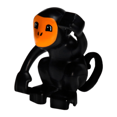 Фигурка Lego Monkey Curled Tail Bright Light Orange Face Pattern Duplo Animals 60353pb01 1 4510441 6019884 Б/У - Retromagaz