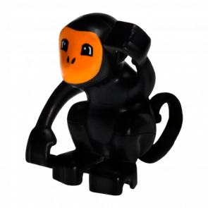 Фігурка Lego Monkey Curled Tail Bright Light Orange Face Pattern Duplo Animals 60353pb01 1 4510441 6019884 Б/У