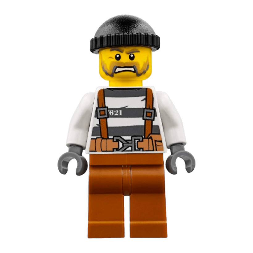 Фігурка Lego Police 973pb2759 Prisoner 621 City cty0773 Б/У - Retromagaz
