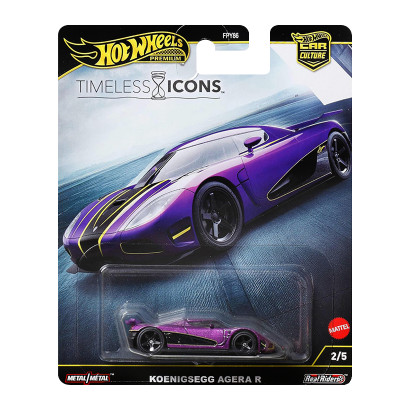 Машинка Premium Hot Wheels Koenigsegg Agera R Timeless Icons 1:64 JBK93 Purple - Retromagaz