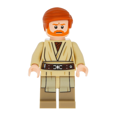 Фігурка Lego Obi-Wan Kenobi Dark Tan Printed Legs Star Wars Джедай sw0535 Б/У - Retromagaz