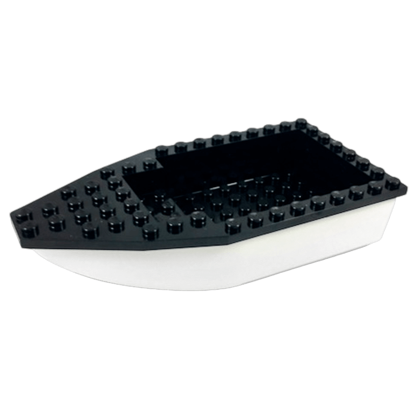 Для Судна Lego Основа Hull Unitary 16 x 8 28533c04 28535 White Б/У - Retromagaz
