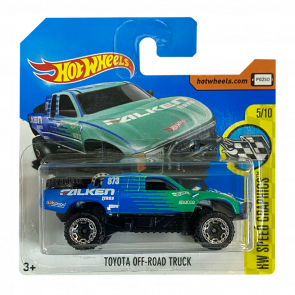 Машинка Базовая Hot Wheels Toyota Off-Road Truck Falken Speed Graphics 1:64 DTX61 Blue - Retromagaz