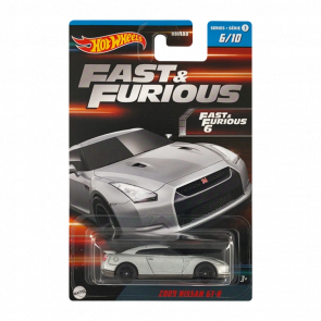 Тематична Машинка Hot Wheels 2009 Nissan GT-R Fast & Furious HNR88/HNT16 Metallic Silver Новий - Retromagaz