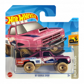 Машинка Базова Hot Wheels '87 Dodge D100 Baja Blazers 1:64 HKG73 Pink