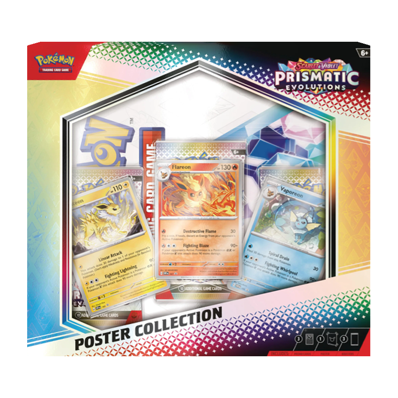 Картки Коллекционная Игра Pokemon Scarlet & Violet - Prismatic Evolutions Poster Collection - Retromagaz