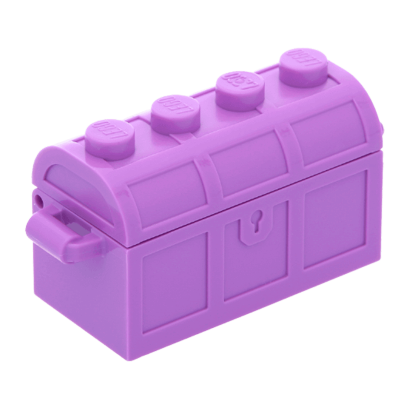 Емкость Lego Treasure Chest Bott Lid 2 x 4 x 2 4738ac01 62622 6056226 4739a 29336 62623 28699 Medium Lavender 2шт Б/У - Retromagaz