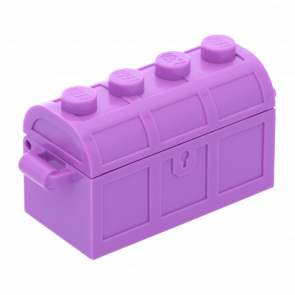 Емкость Lego Treasure Chest Bott Lid 2 x 4 x 2 4738ac01 62622 6056226 4739a 29336 62623 28699 Medium Lavender 2шт Б/У