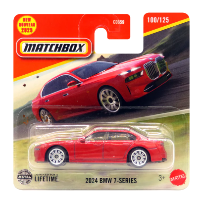 Машинка Велике Місто Matchbox 2024 BMW 7-Series Showroom 1:64 JBR06 Red - Retromagaz