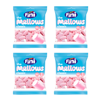 Набір Маршмелоу 4шт Fini The Mellows Classic Рожеві 80g - Retromagaz