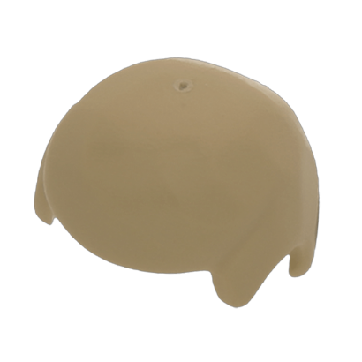 Волосся 2шт Lego Другое Male Smooth Другое 3901 4557944 Dark Tan Б/У - Retromagaz