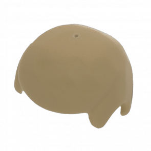 Волосся 2шт Lego Другое Male Smooth Другое 3901 4557944 Dark Tan Б/У - Retromagaz