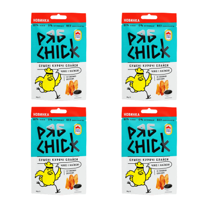 Набір Слайси 4шт РябChick Курячі з Соєвим Соусом 30g - Retromagaz