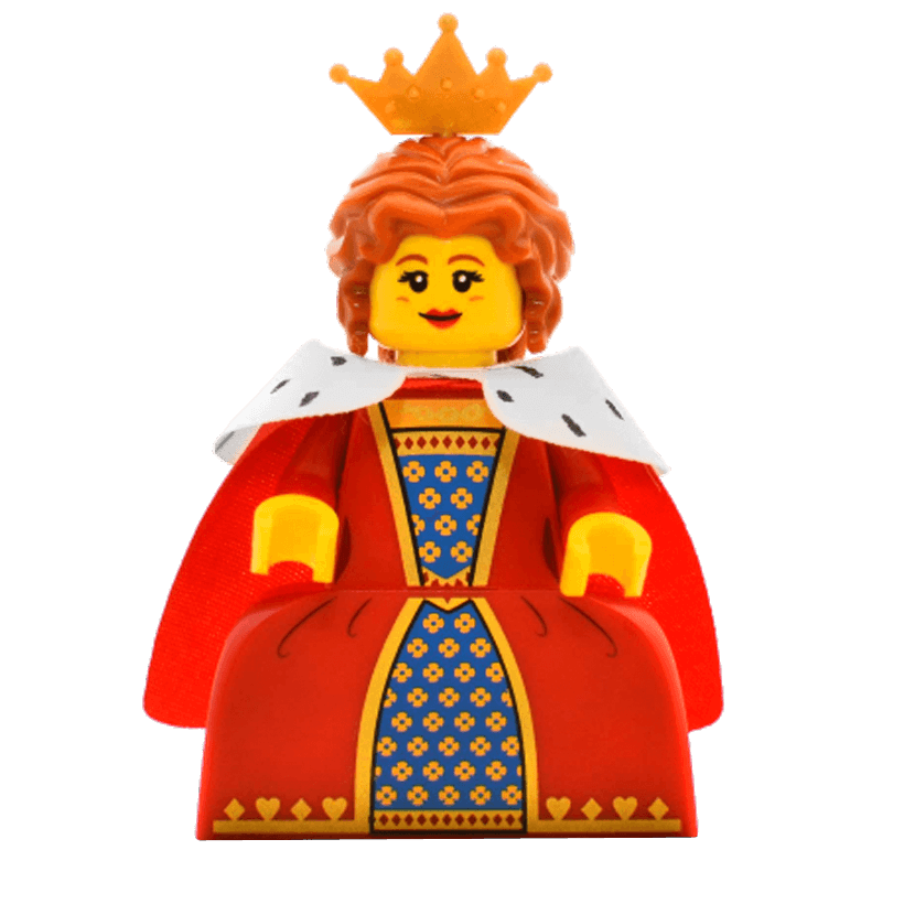 Фігурка Lego Series 15 Queen Collectible Minifigures col15-16 col243 Б/У - Retromagaz
