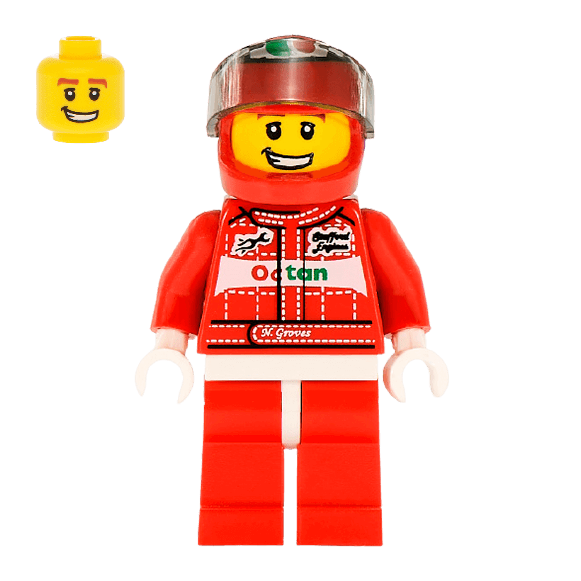 Фигурка Lego Series 3 Race Car Driver Collectible Minifigures col040 2 Б/У - Retromagaz
